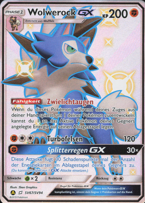 Wolwerock GX HIF-SV67 Secret Rare Deutsch