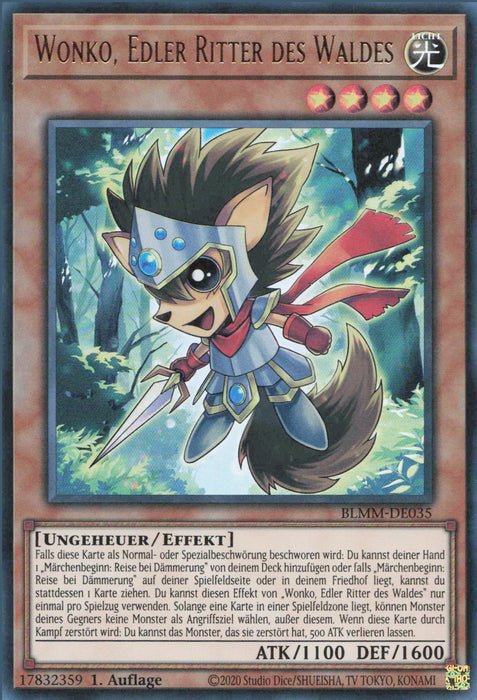 Wonko, Edler Ritter des Waldes BLMM-DE035 Ultra Rare Deutsch