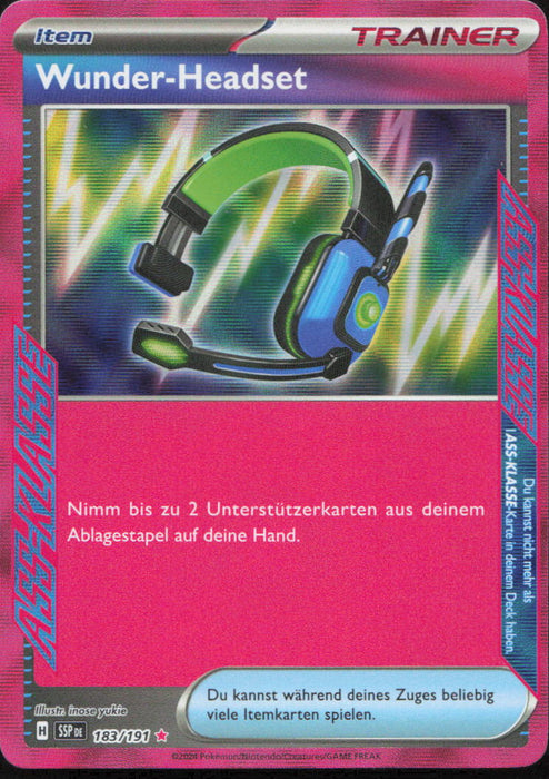 Wunder-Headset SSP-183 ACE Rare Deutsch