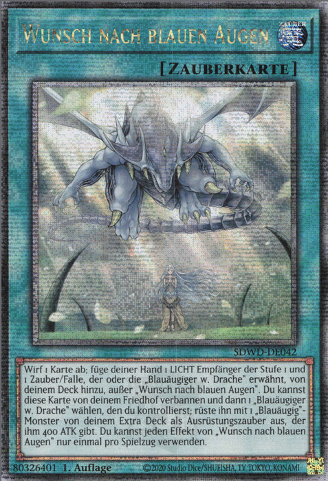 Wunsch nach blauen Augen (V.3) SDWD-DE042 Quarter Century Secret Rare Deutsch