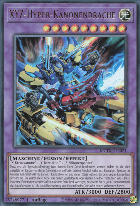 XYZ-Hyper-Kanonendrache MZTM-DE021 Ultra Rare Deutsch
