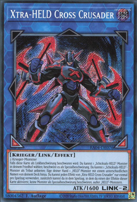 Xtra-HELD Cross Crusader (V.3) RA04-DE076 Secret Rare Deutsch