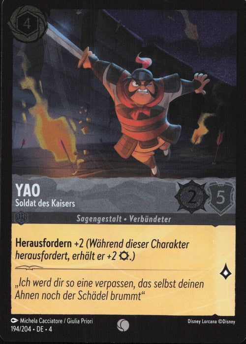 Yao - Soldat des Kaisers 4URS-194 Common Deutsch