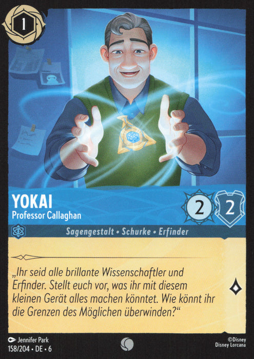 Yokai - Professor Callaghan 6AZS-158 Common Deutsch