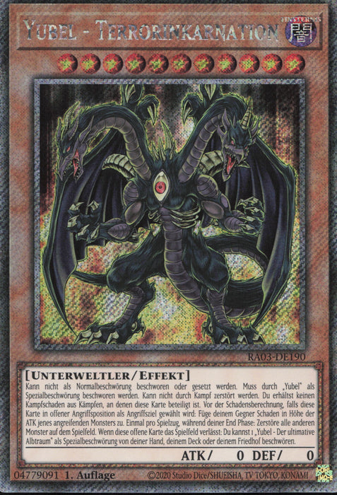 Yubel - Terrorinkarnation (V.1) RA03-DE190 Platinum Secret Rare Deutsch