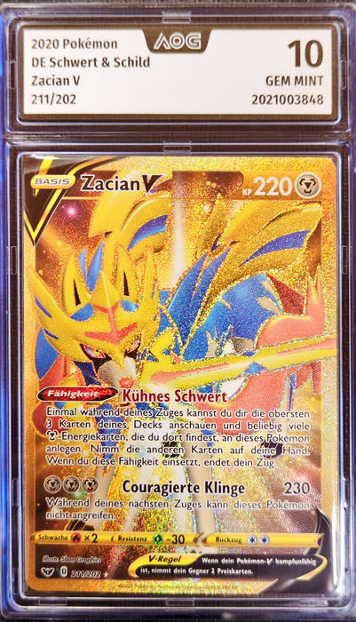 Zacian V SSH-211 Secret Rare Deutsch AOG-10