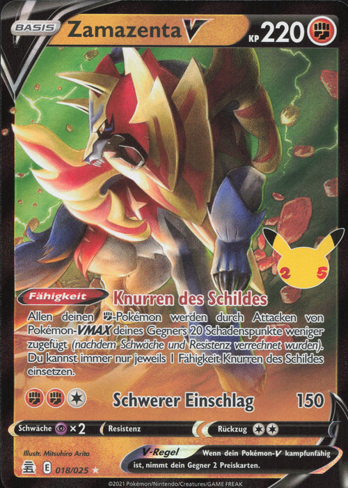 Zamazenta V CEL-018 Ultra Rare Deutsch