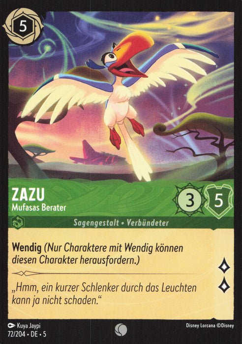 Zazu - Mufasas Berater 5SSK-72 Common Deutsch