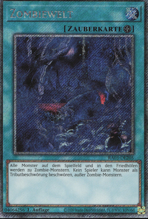 Zombiewelt (V.1) RA03-DE205 Platinum Secret Rare Deutsch