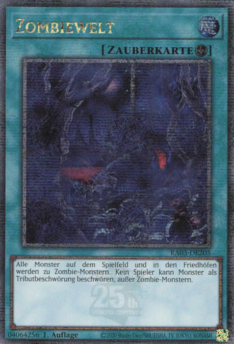 Zombiewelt (V.2) RA03-DE205 Quarter Century Secret Rare Deutsch