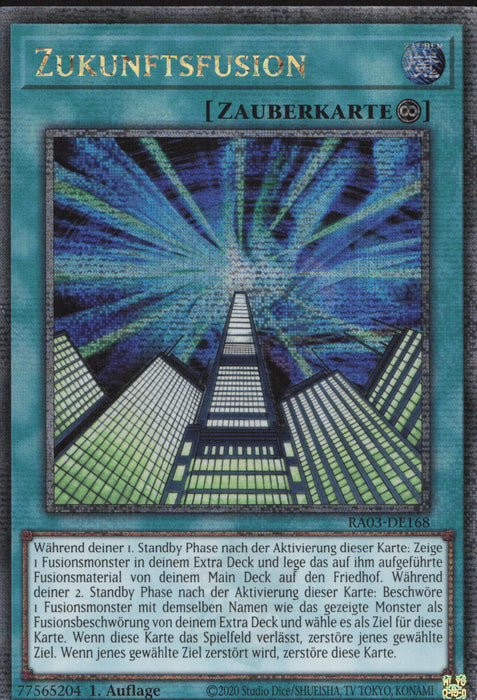 Zukunftsfusion (V.2) RA03-DE168 Quarter Century Secret Rare Deutsch