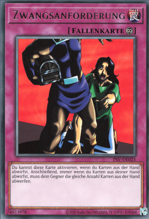 Zwangsanforderung PSV-25TH-DE025 Rare Deutsch