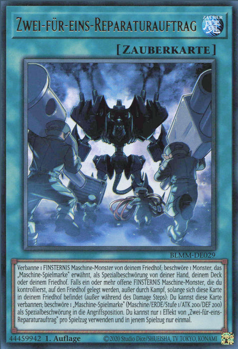 Zwei-für-eins-Reparaturauftrag BLMM-DE029 Ultra Rare Deutsch