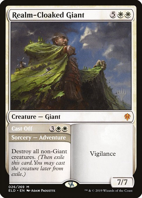 Realm-Cloaked Giant // Cast Off - Back Face