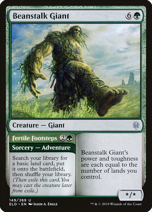 Beanstalk Giant // Fertile Footsteps - Back Face