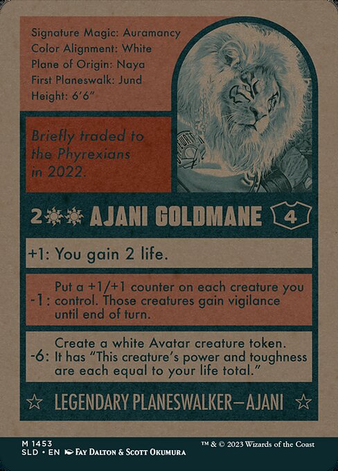 Ajani Goldmane // Ajani Goldmane - Back Face