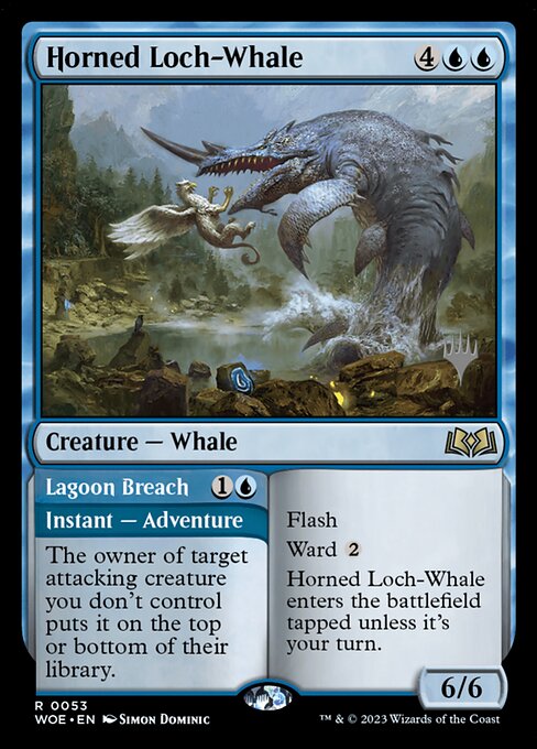Horned Loch-Whale // Lagoon Breach - Back Face