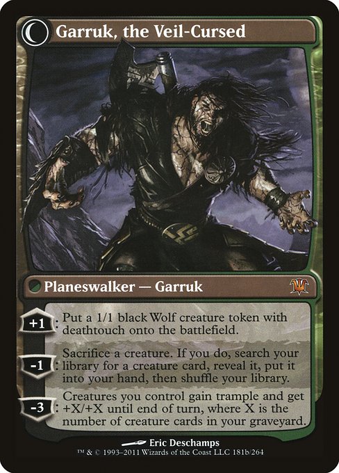 Garruk Relentless // Garruk, the Veil-Cursed - Back Face