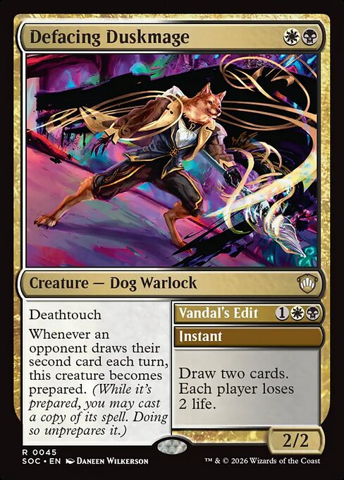 Defacing Duskmage // Vandal's Edit - Back Face