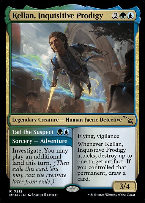 Kellan, Inquisitive Prodigy // Tail the Suspect - Back Face