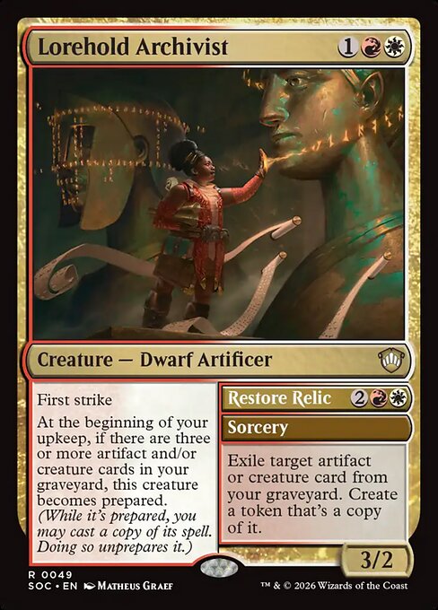 Lorehold Archivist // Restore Relic - Back Face