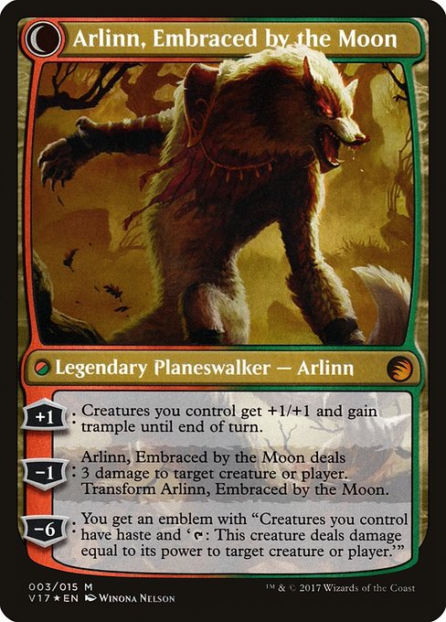 Arlinn Kord // Arlinn, Embraced by the Moon - Back Face