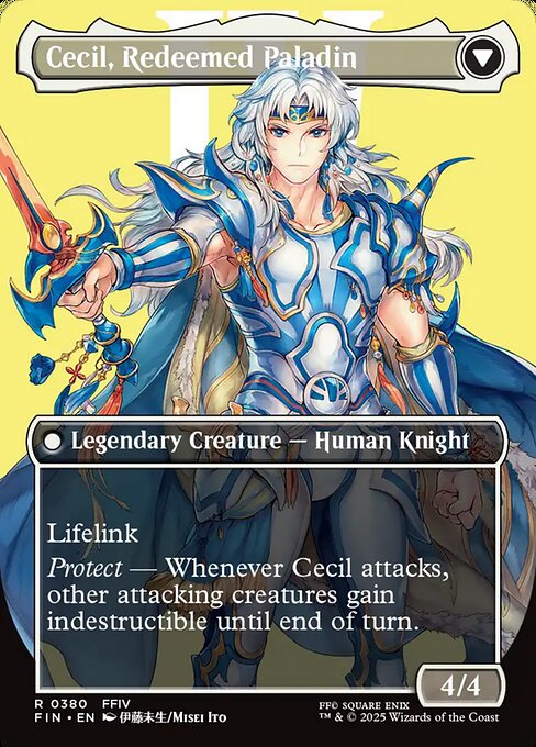 Cecil, Dark Knight // Cecil, Redeemed Paladin - Back Face