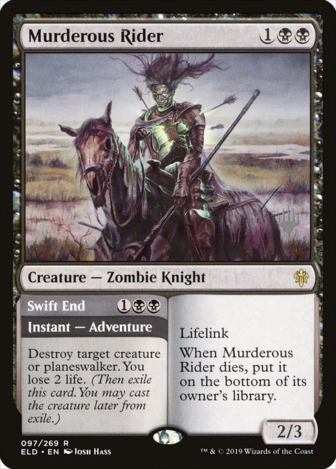 Murderous Rider // Swift End - Back Face