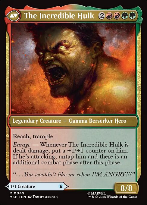 Bruce Banner // The Incredible Hulk - Back Face