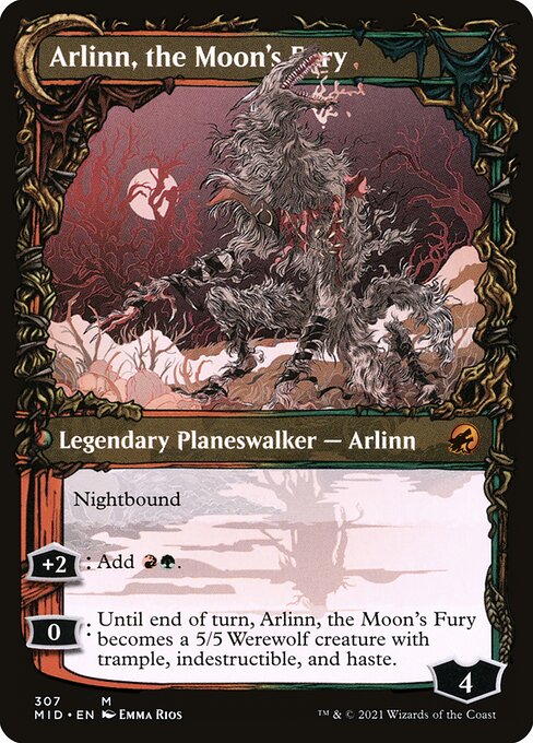 Arlinn, the Pack's Hope // Arlinn, the Moon's Fury - Back Face
