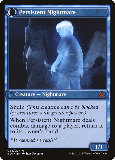 Startled Awake // Persistent Nightmare - Back Face