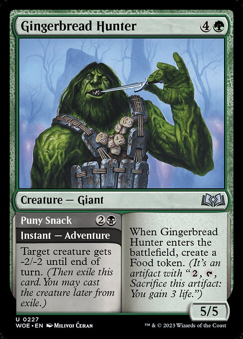 Gingerbread Hunter // Puny Snack - Back Face