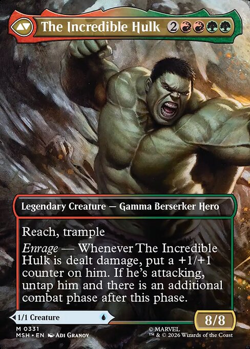 Bruce Banner // The Incredible Hulk - Back Face