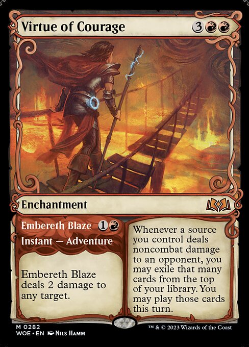 Virtue of Courage // Embereth Blaze - Back Face