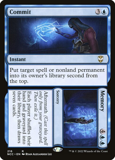 Commit // Memory - Back Face
