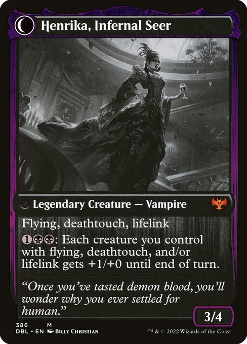 Henrika Domnathi // Henrika, Infernal Seer - Back Face