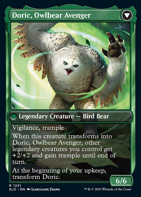 Casal, Lurkwood Pathfinder // Casal, Pathbreaker Owlbear - Back Face