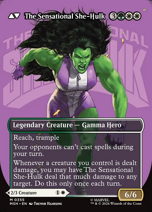 Jennifer Walters // The Sensational She-Hulk - Back Face
