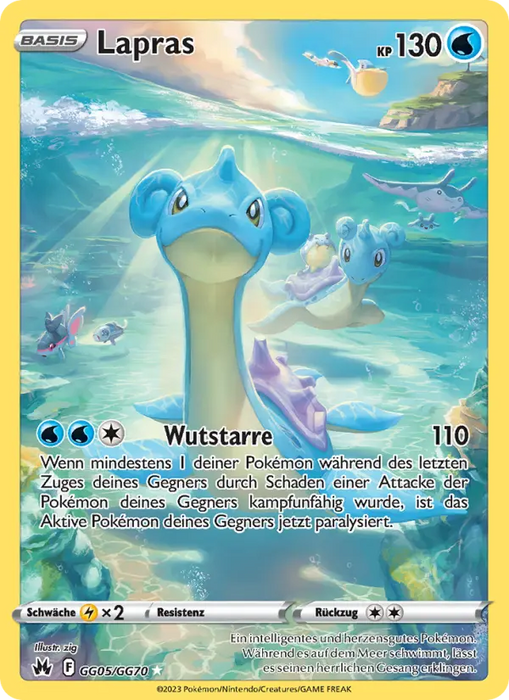 Lapras CRZ-GG05 Holo Rare Deutsch