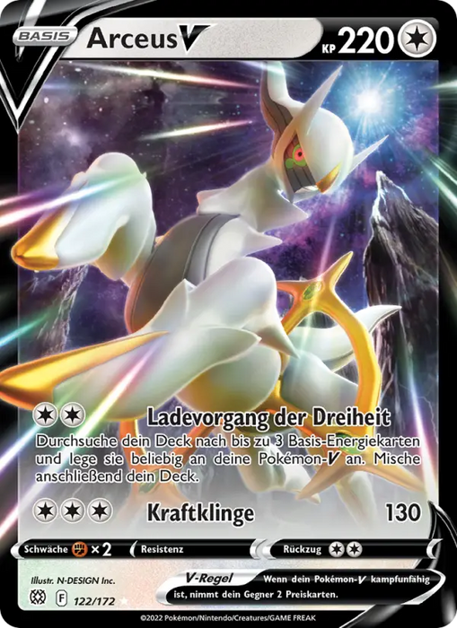 Arceus V BRS-122 Ultra Rare Deutsch