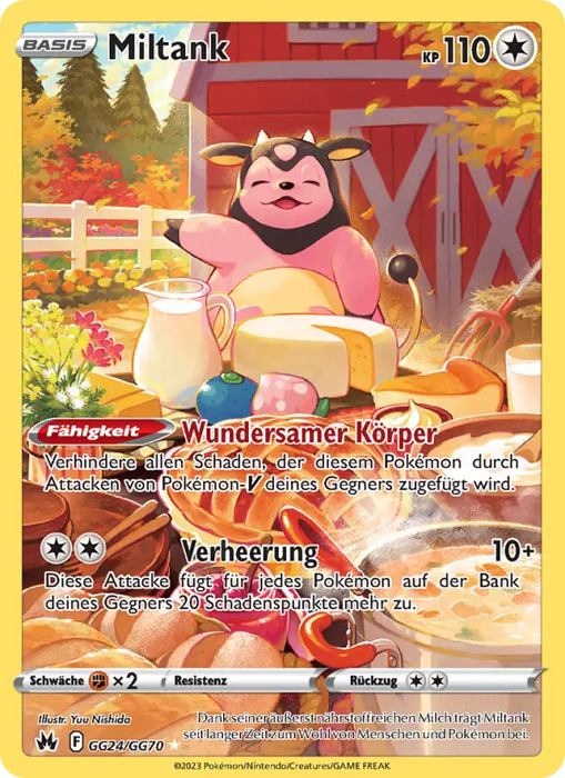 Miltank CRZ-GG24 Holo Rare Deutsch
