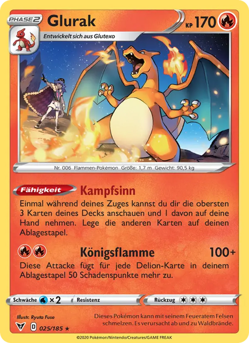 Glurak VIV-25 Rare Deutsch