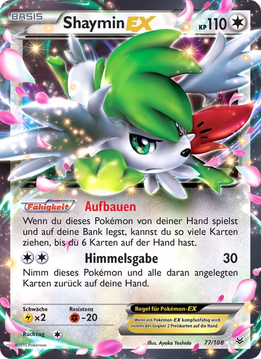 Shaymin EX ROS-77 Ultra Rare Deutsch