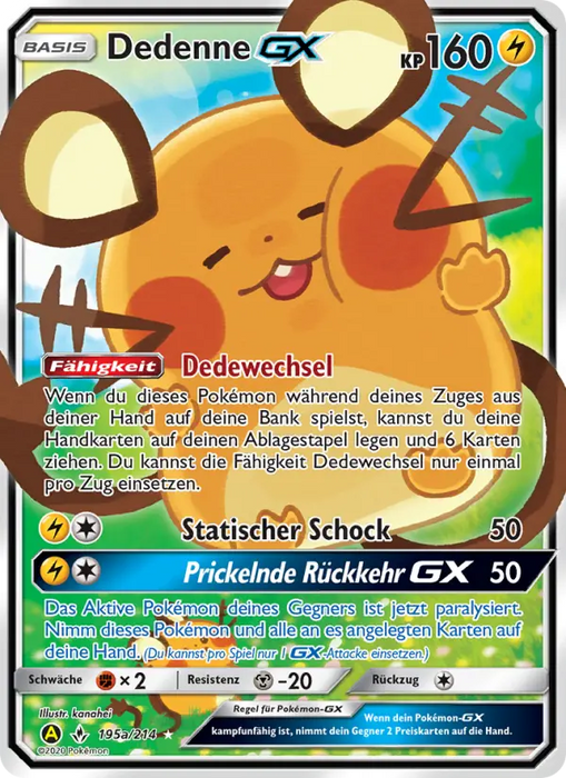 Dedenne GX UNB-195a Promo Deutsch