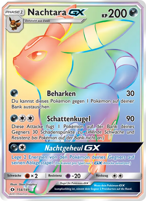 Nachtara GX SUM-154 Secret Rare Deutsch