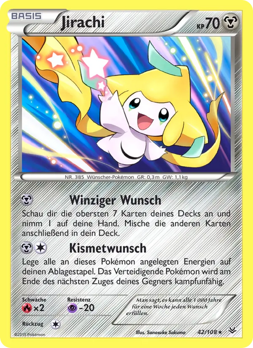 Jirachi ROS-42 Holo Rare Deutsch