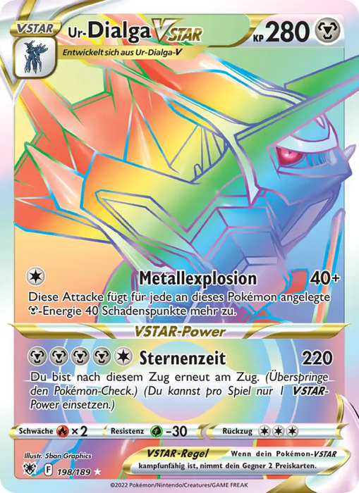 Ur-Dialga VSTAR ASR-198 Secret Rare Deutsch