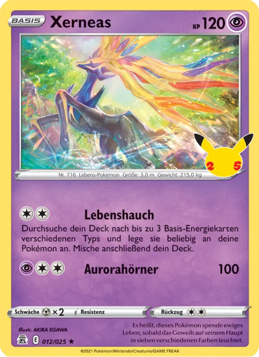 Xerneas CEL-012 Holo Rare Deutsch