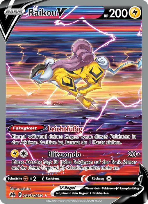 Raikou V CRZ-GG41 Ultra Rare Deutsch
