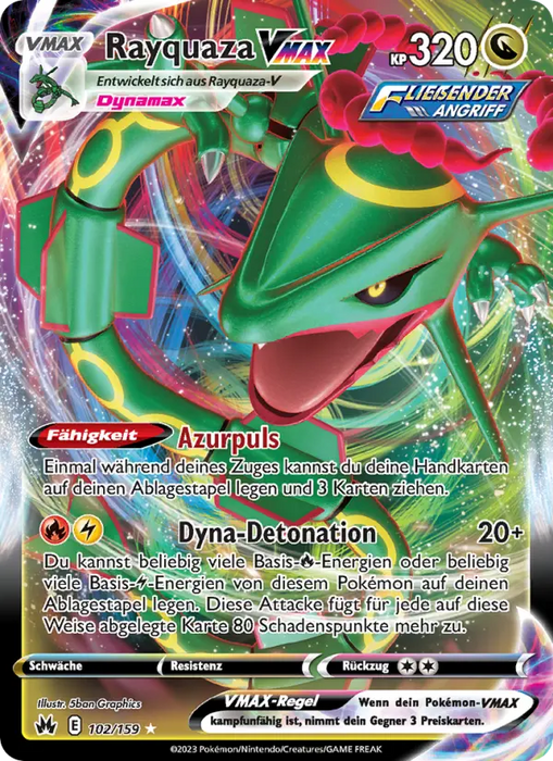 Rayquaza VMAX CRZ-102 Ultra Rare Deutsch